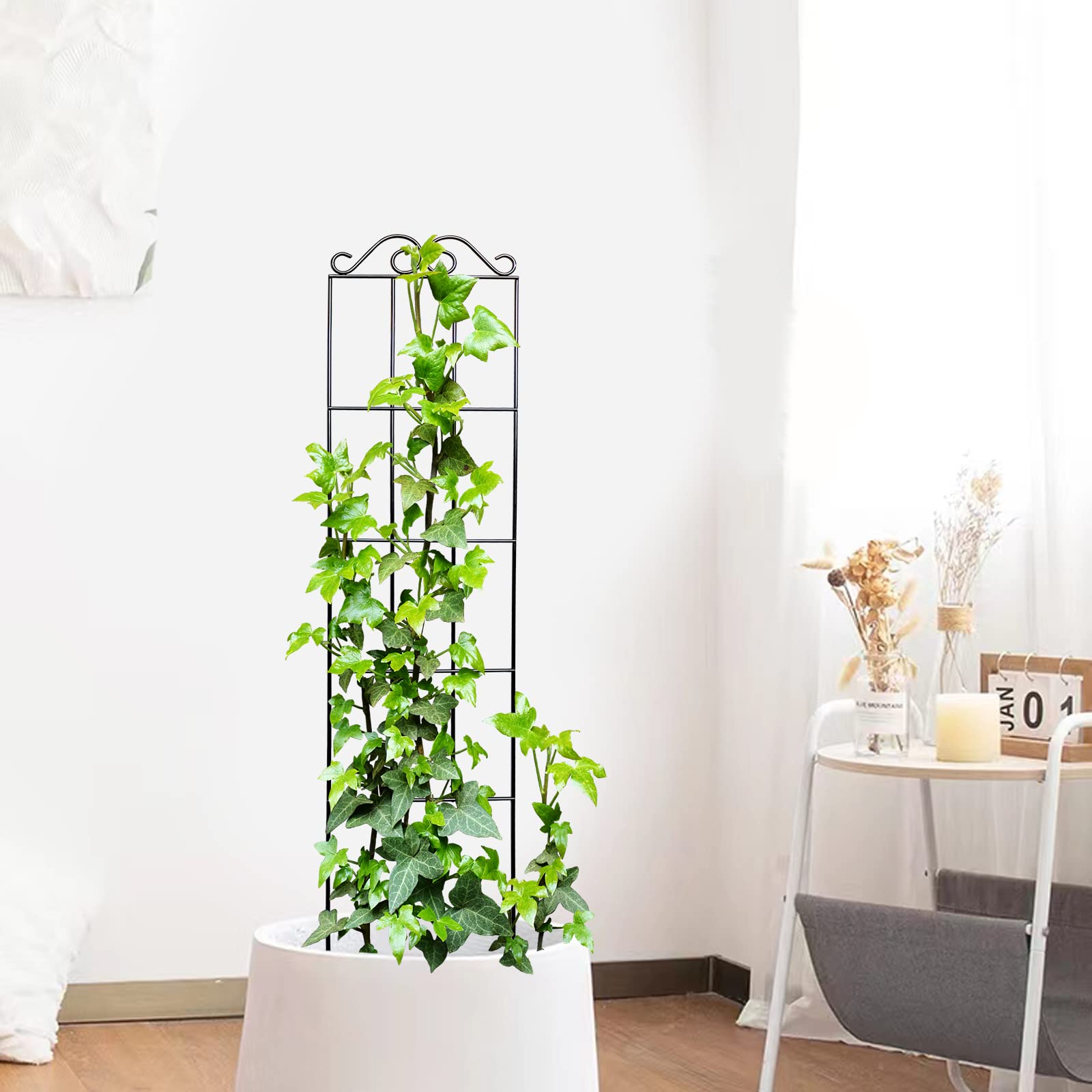 ARIFARO stylish yard patio trellis blending with landscape
