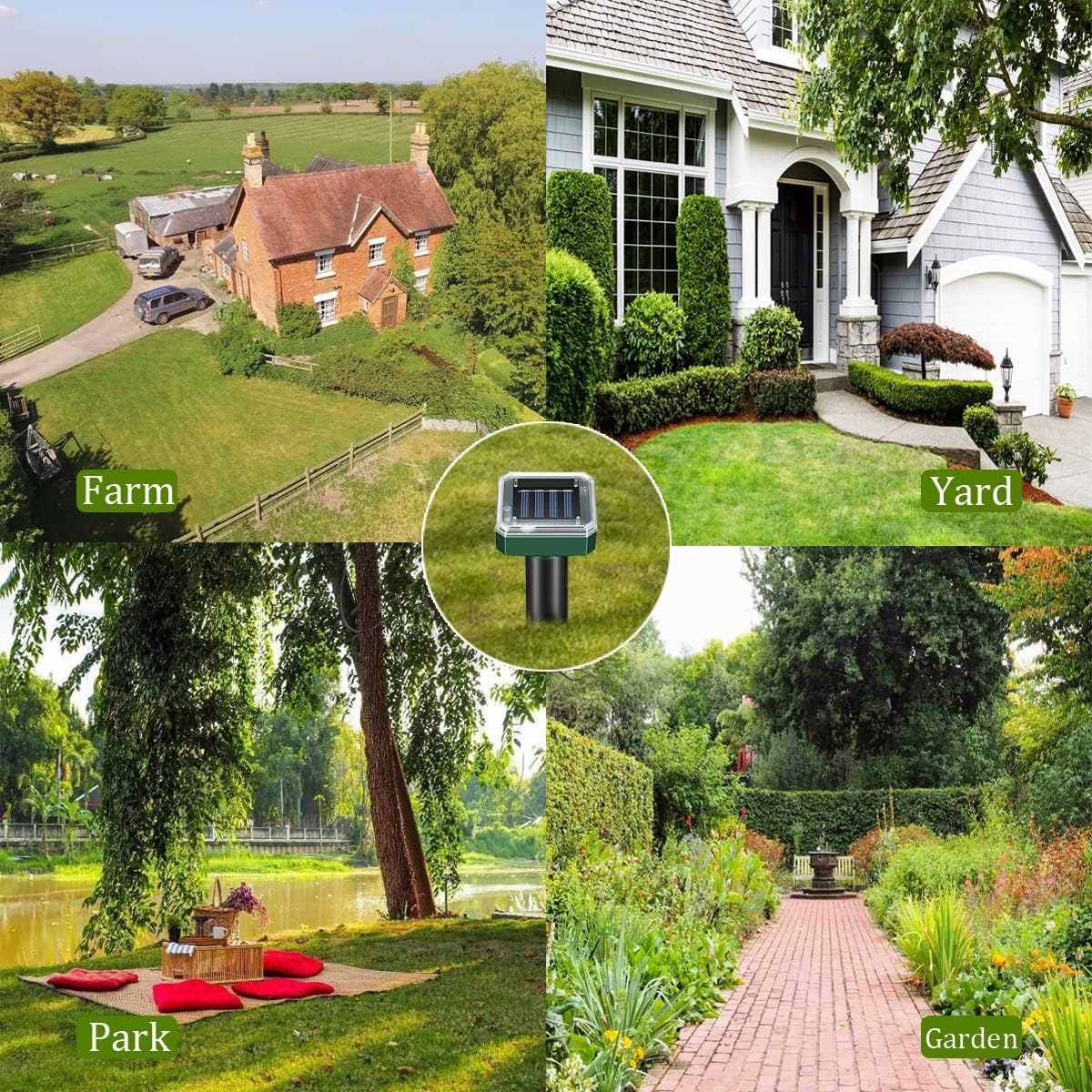 Ariie mole repellent weatherproof shell withstands rain and snow for year-round use.