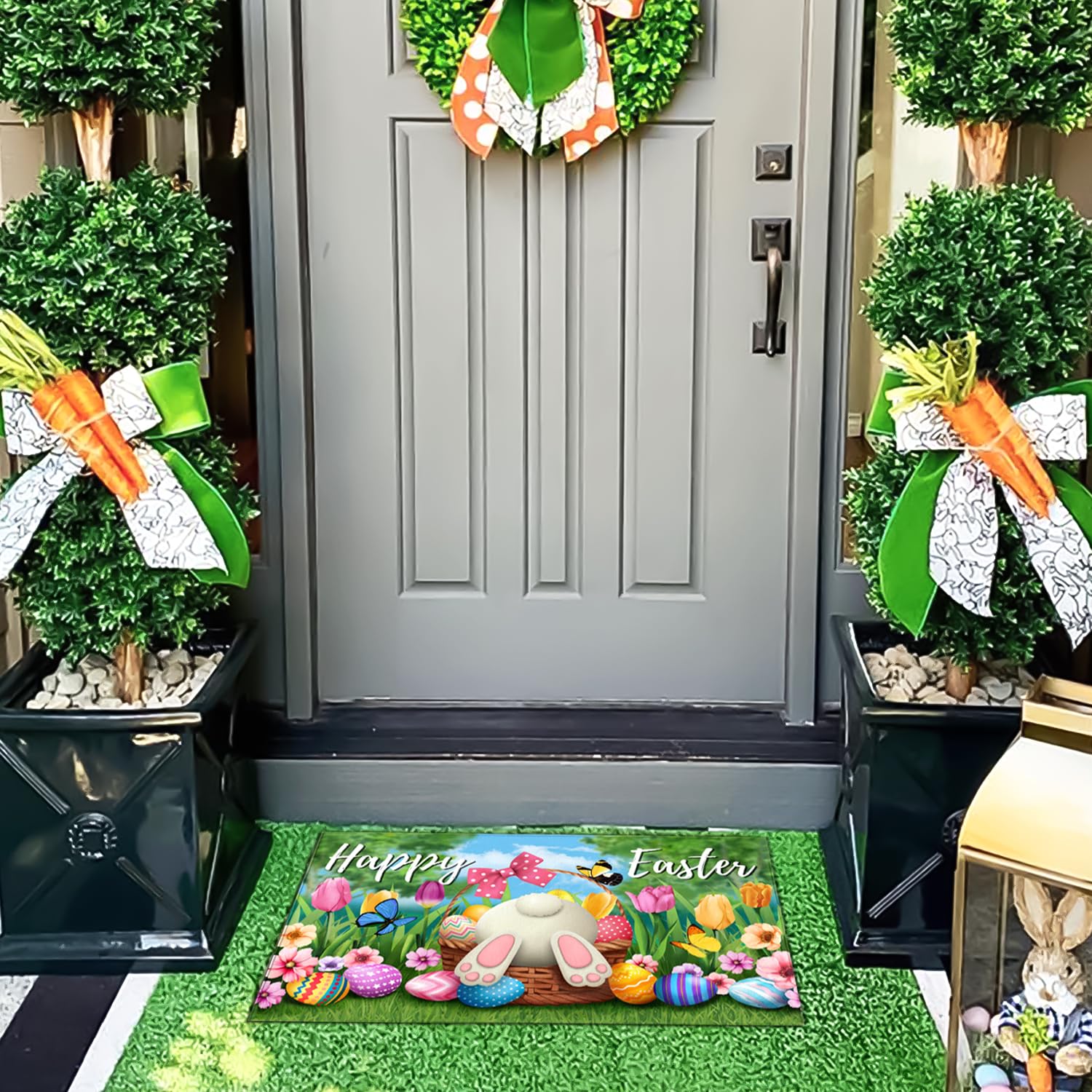 ARKUKT Festive doormat adds cheerful touch to front door and interior spaces.