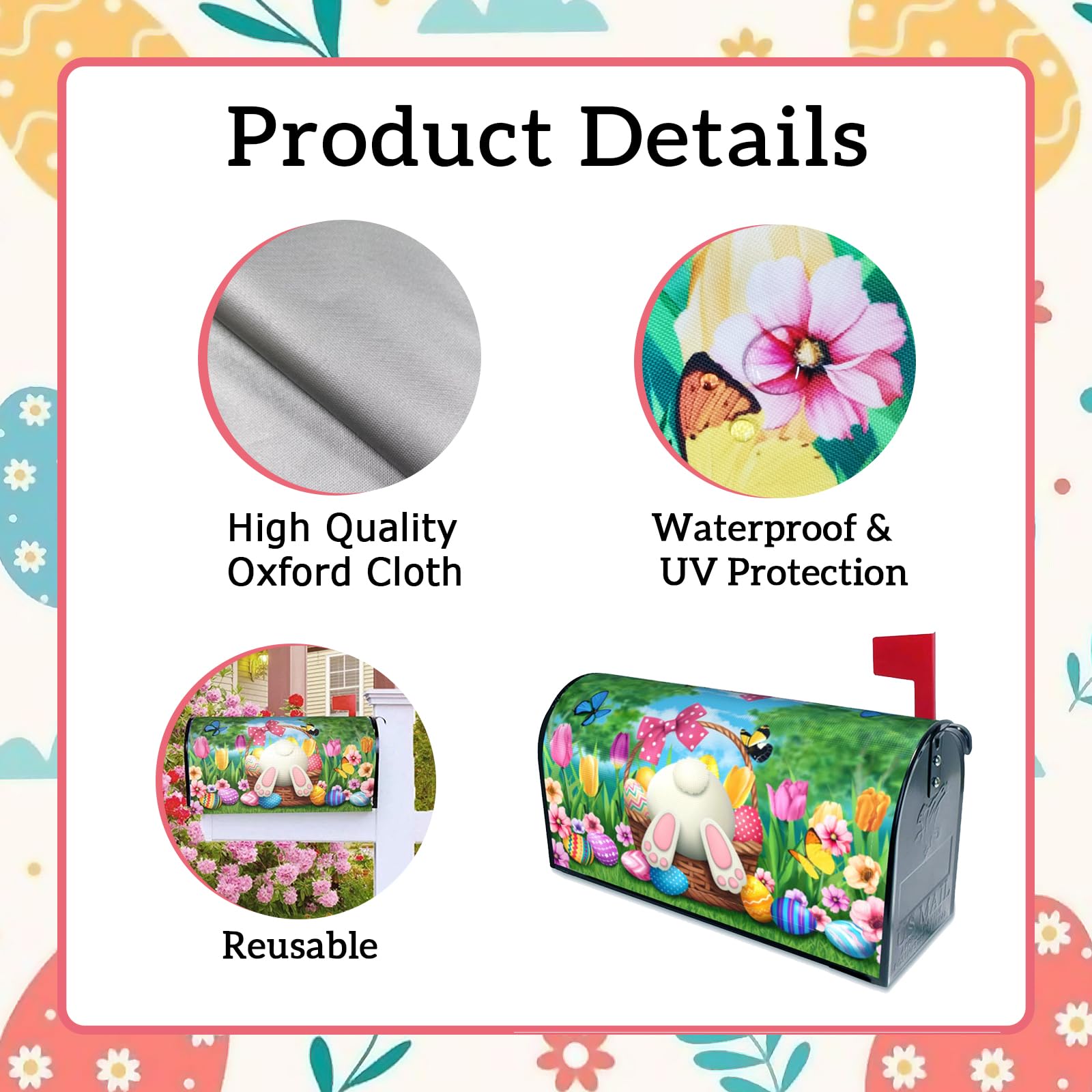 ARKUKT 21x18 inch mailbox wrap fits standard mailboxes and elevates curbside style.