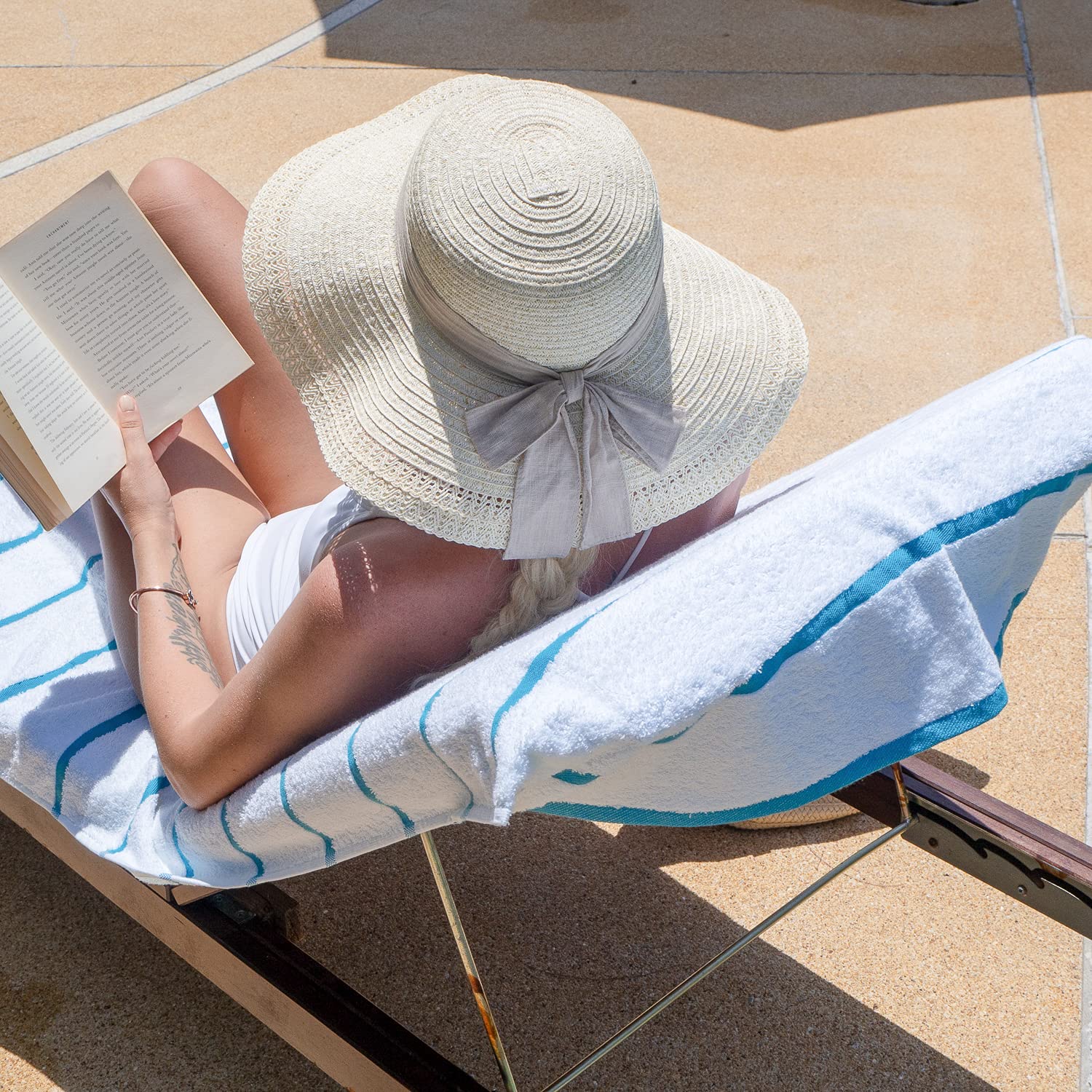 Arkwright 2-pack lounge covers suitable for pool, beach, or patio.