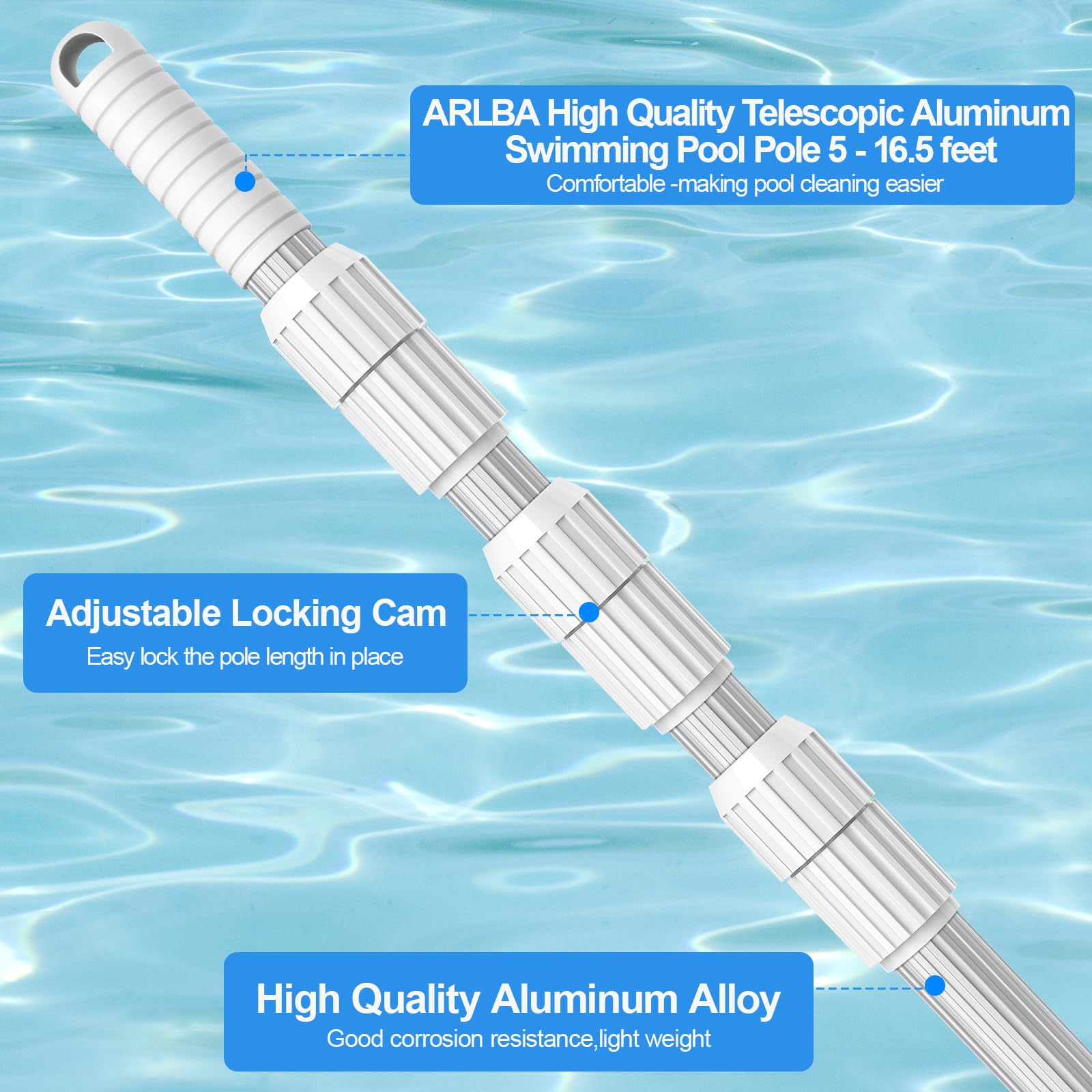 ARLBA includes compact storage ring for easy hanging after use.
