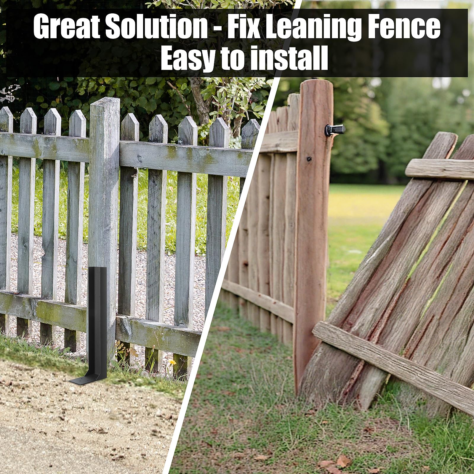 ArlinaL fence post stability kit extends fence life with reliable anchoring