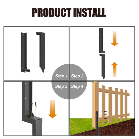 ArlinaL easy installation guides quick fence post anchoring
