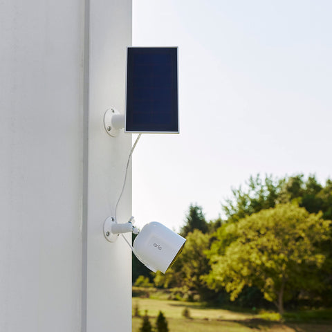 Arlo Solar Panel Charger 8-foot magnetic cable enables flexible mounting options.
