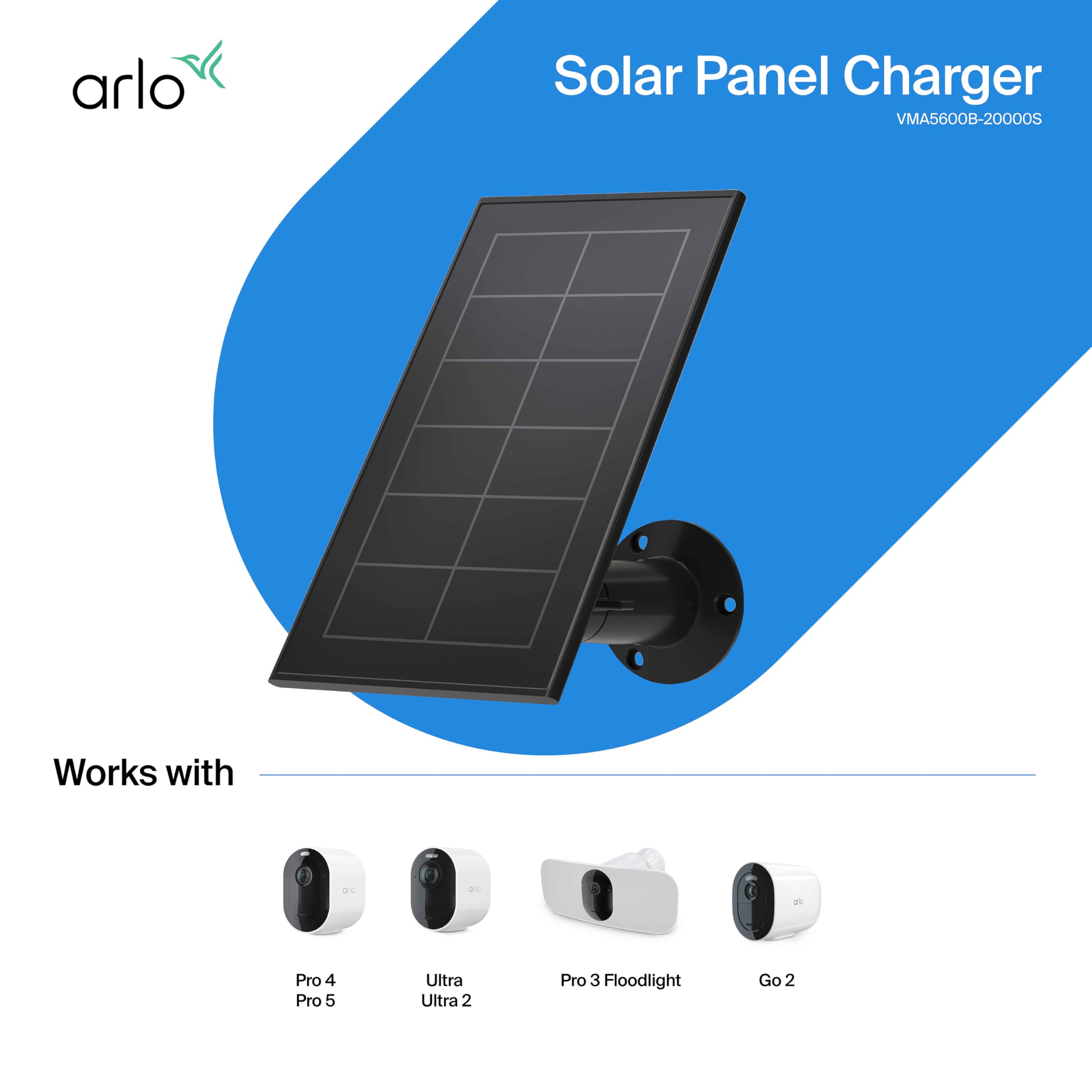 Arlo Solar Panel Charger is an official Arlo accessory for multiple cameras.