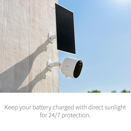 Arlo Solar Panel Charger USB-C adapter enables quick power connection.