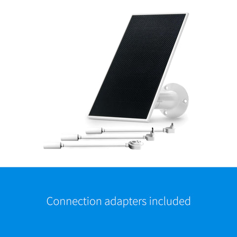 Arlo Solar Panel Charger weather-resistant design withstands outdoor conditions.