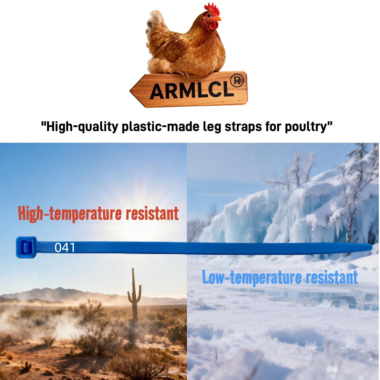 ARMLCL Vibrant 120Pcs color bands simplify flock management during daily chores.