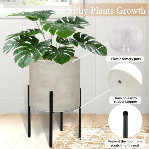 ARNIS planter drainage hole allows controlled watering and soil longevity.