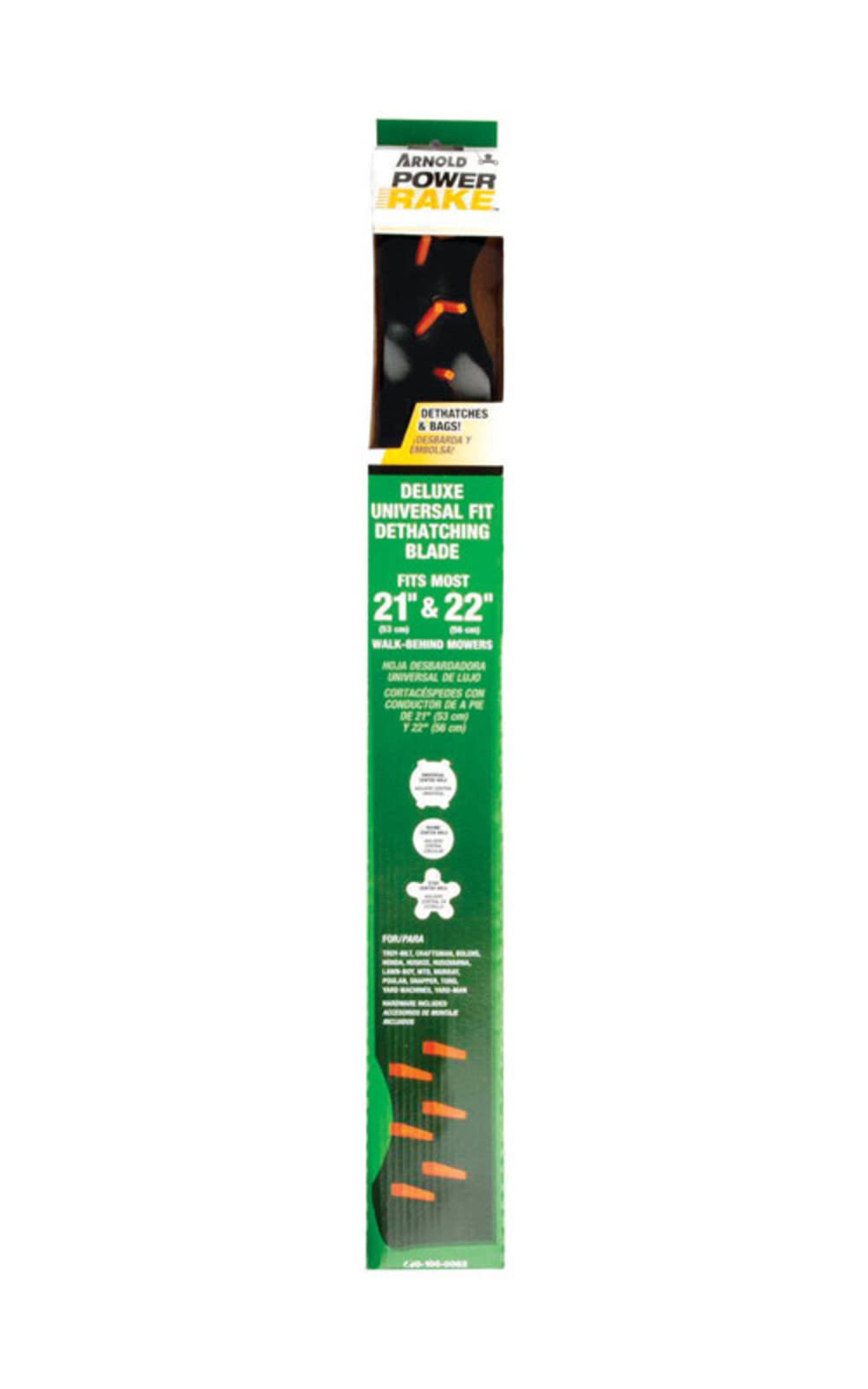 Arnold Power Rake replacement blade preserves mowing performance with durable, easy-to-swap blades