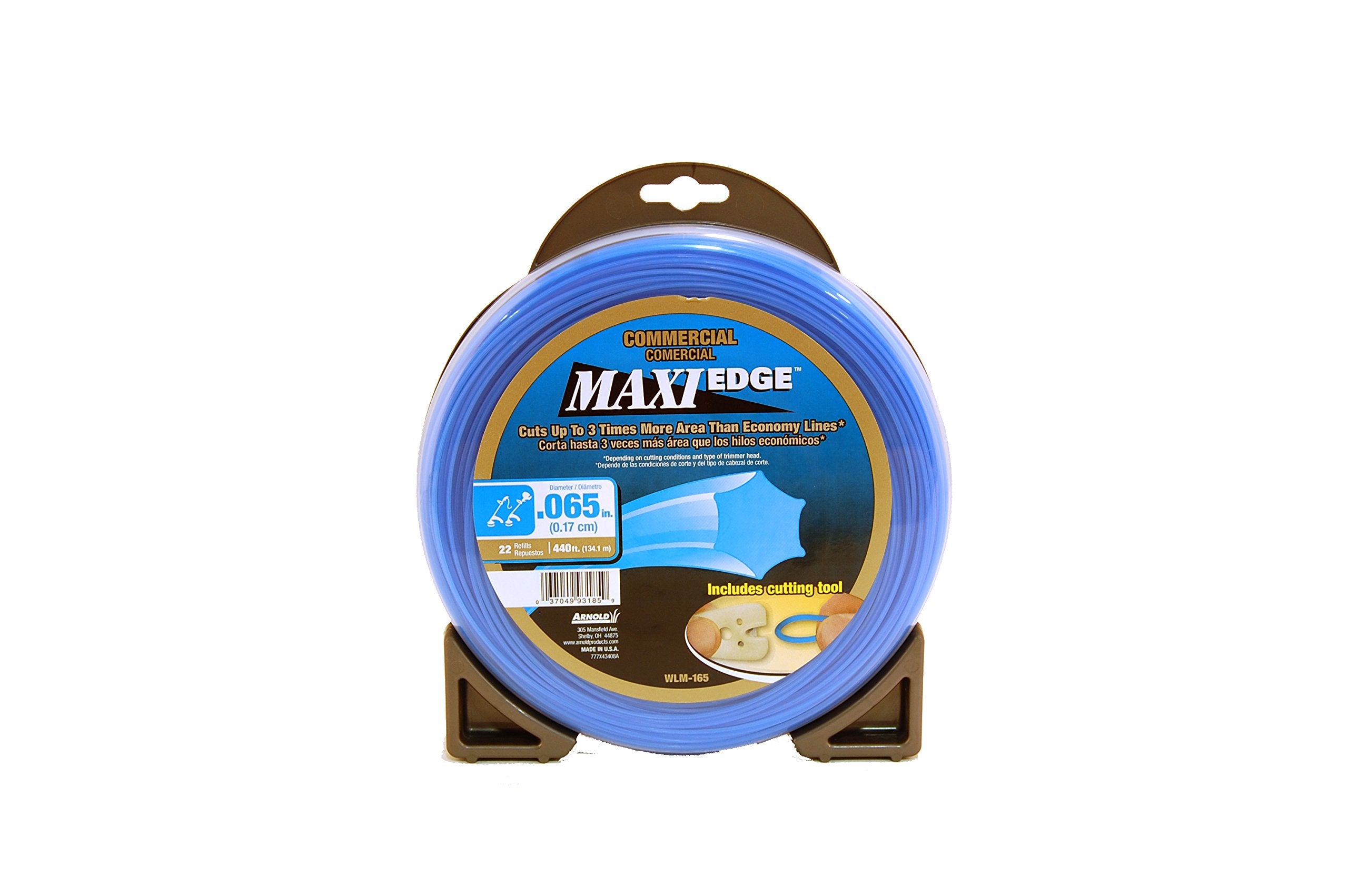 Arnold WLM-165 Maxi-Edge blue trimmer line ready for tough edging