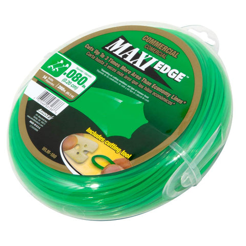Close-up of the 6-point star edge enhances cutting performance on tough brush.