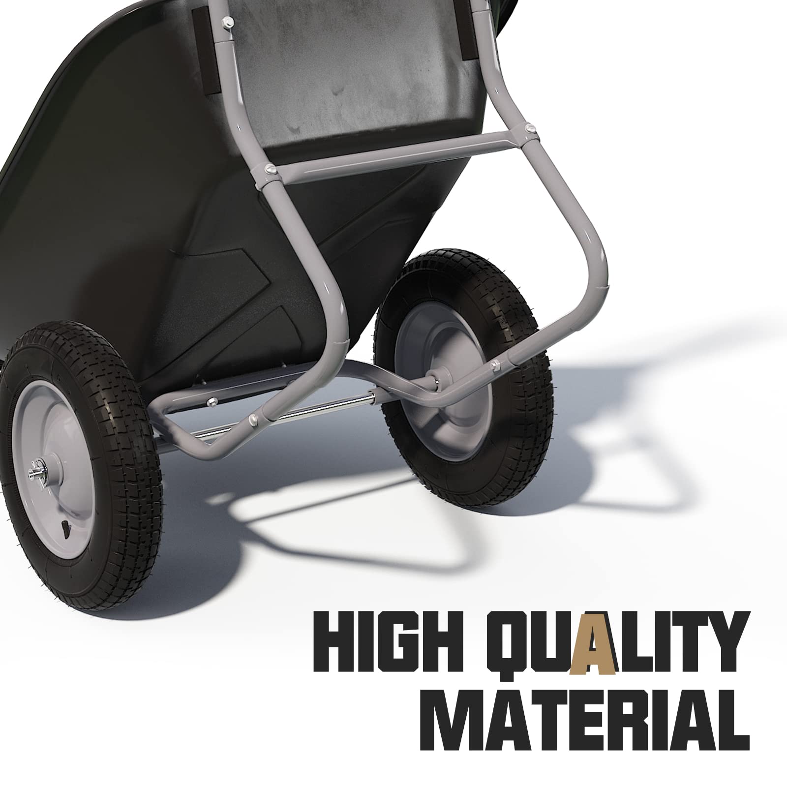 ARNOT polypropylene tray durability supports long-lasting yard chores.
