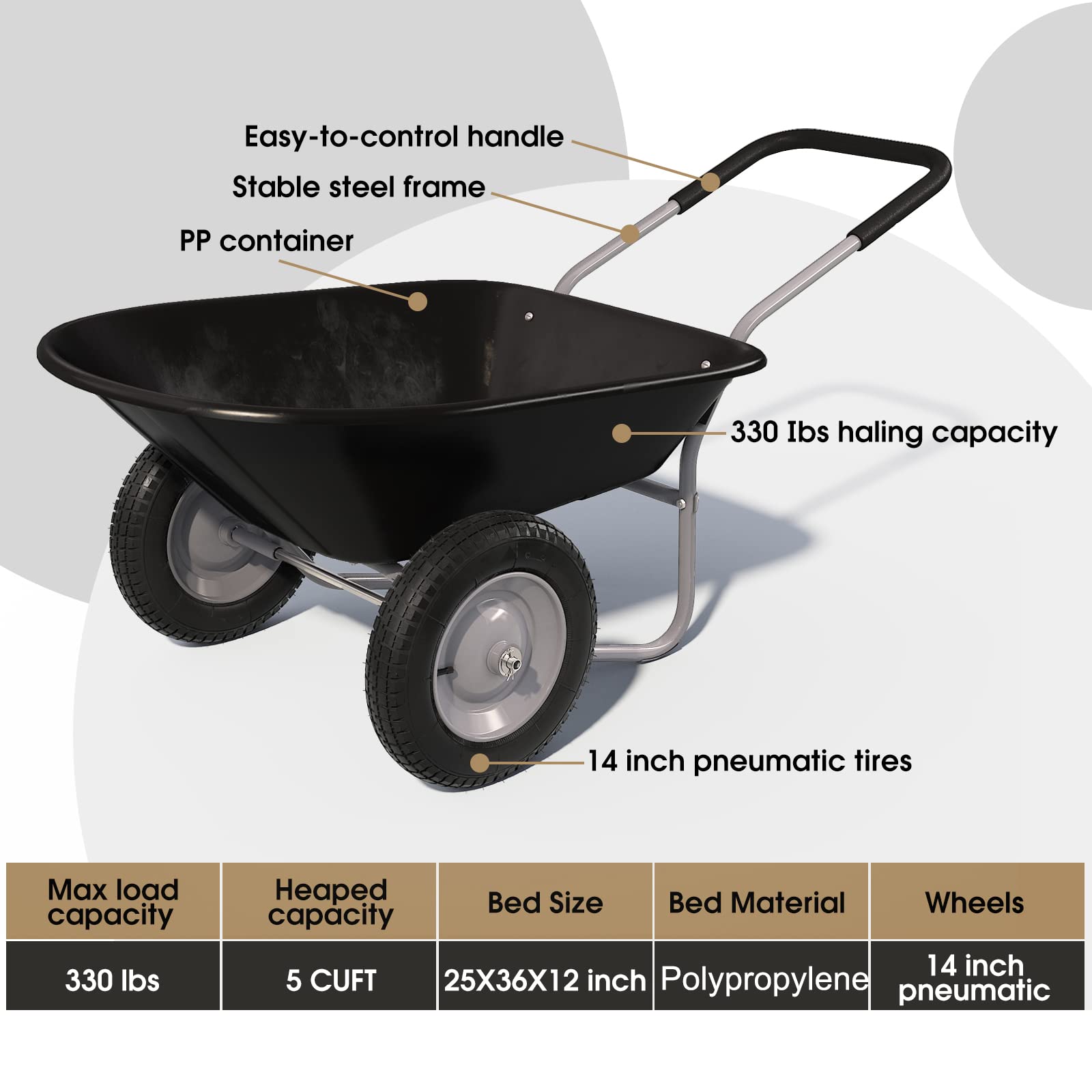 ARNOT wide 57x26x26 dimensions enable efficient project setups.