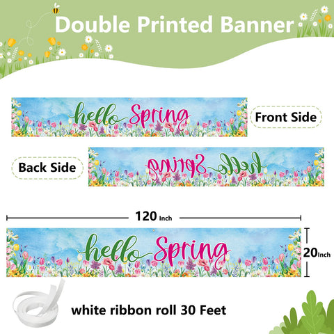 Arosche double-stitched banner with brass grommets for durable lawn or wall hanging