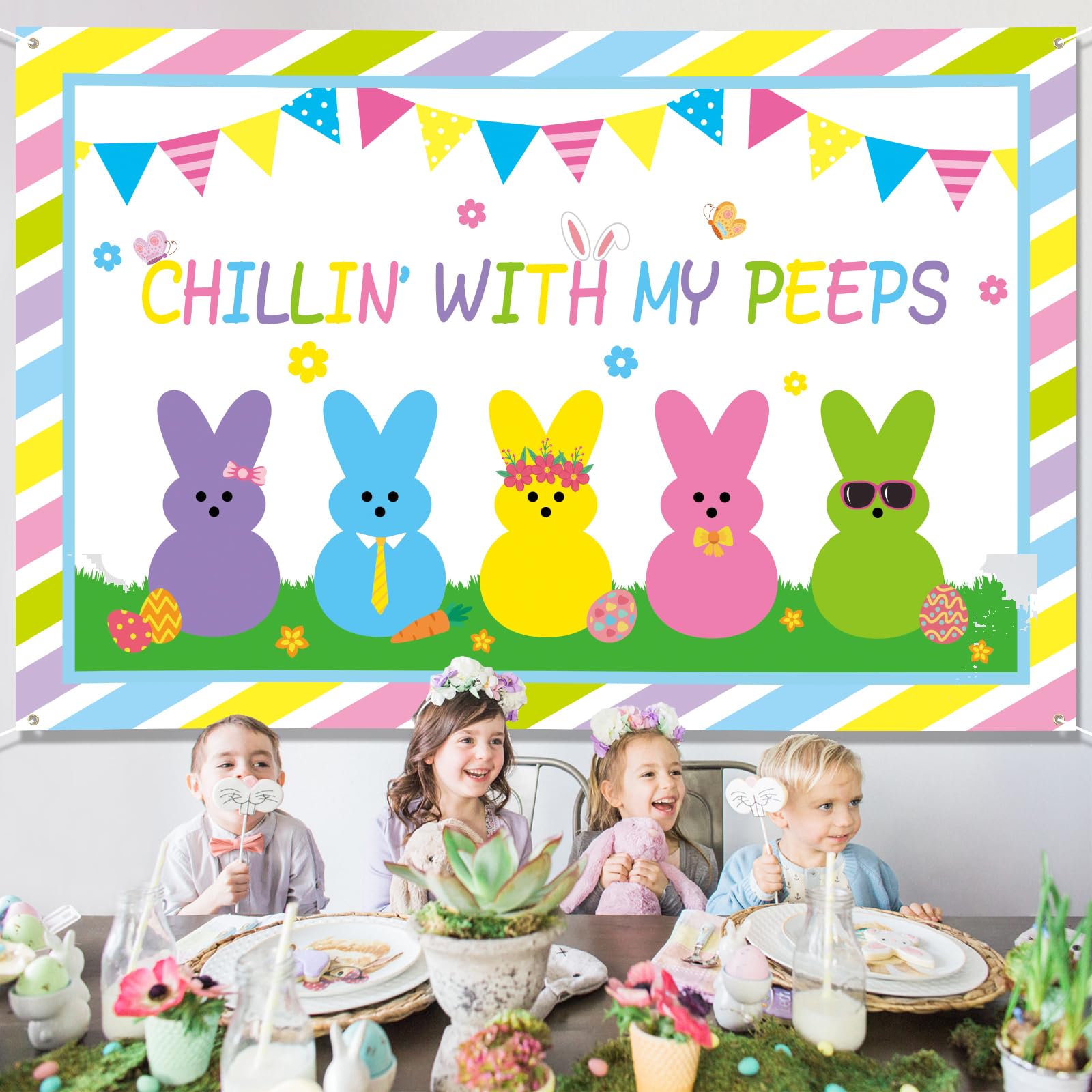 Arosche Easter backdrop photo prop design for holiday shoots