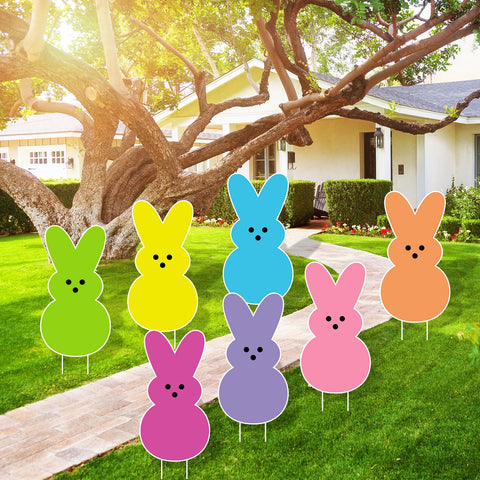 Arosche yard decor enhances Easter party setups outdoors.