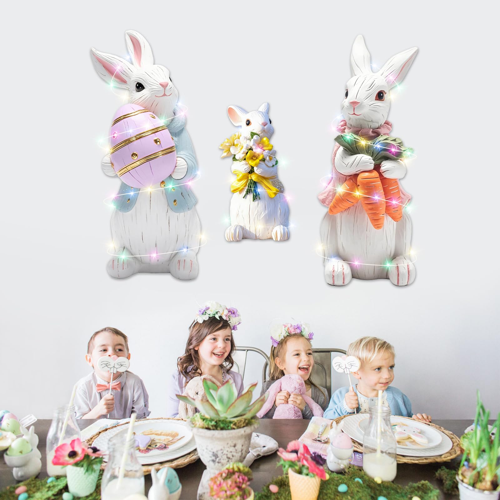 Arosche Easter yard decor helps create a joyful outdoor ambiance.