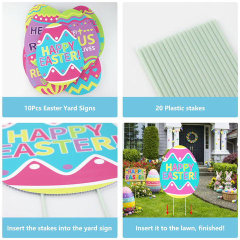 Arosche yard signs with vivid colors and fade-resistant printing.