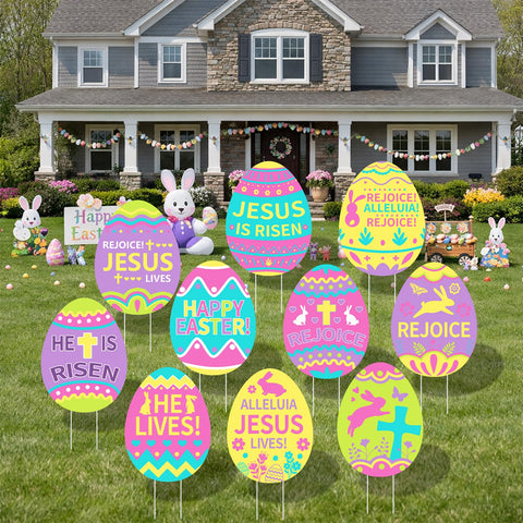 Arosche weatherproof yard signs withstand wind and rain.
