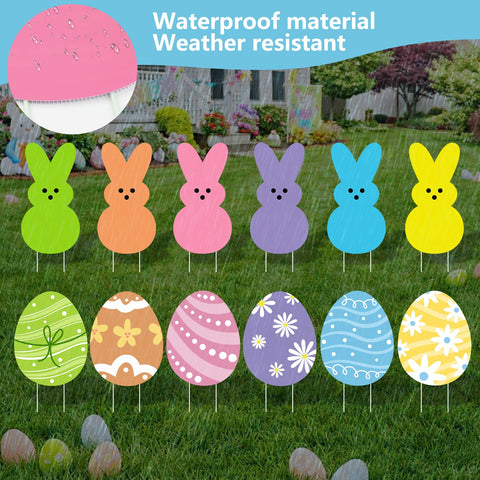 Arosche yard sign is waterproof and weather resistant for spring seasons.