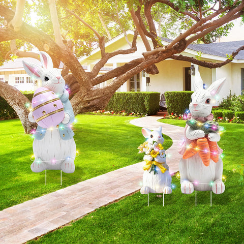 Arosche outdoor yard decor is weatherproof and ready for outdoor use.