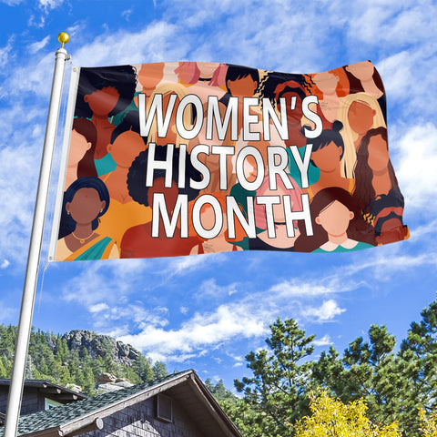 Arosche history month flag with strong fabric and lasting print.