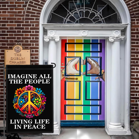 Aroxtms Be Kind floral flag ideal for welcoming porches.