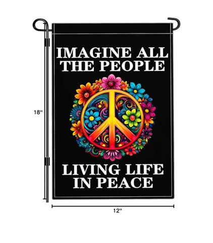 Aroxtms Peace flag invites guests with a welcoming mood.
