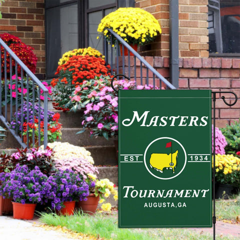 Aroxtms garden flag displayed on wall or stake with durable materials