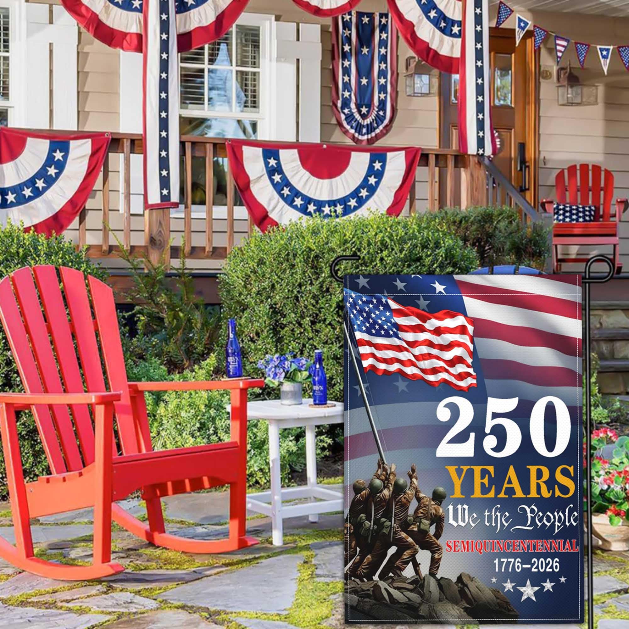 Aroxtms durable outdoor flag with vivid colors for seasonal decor.