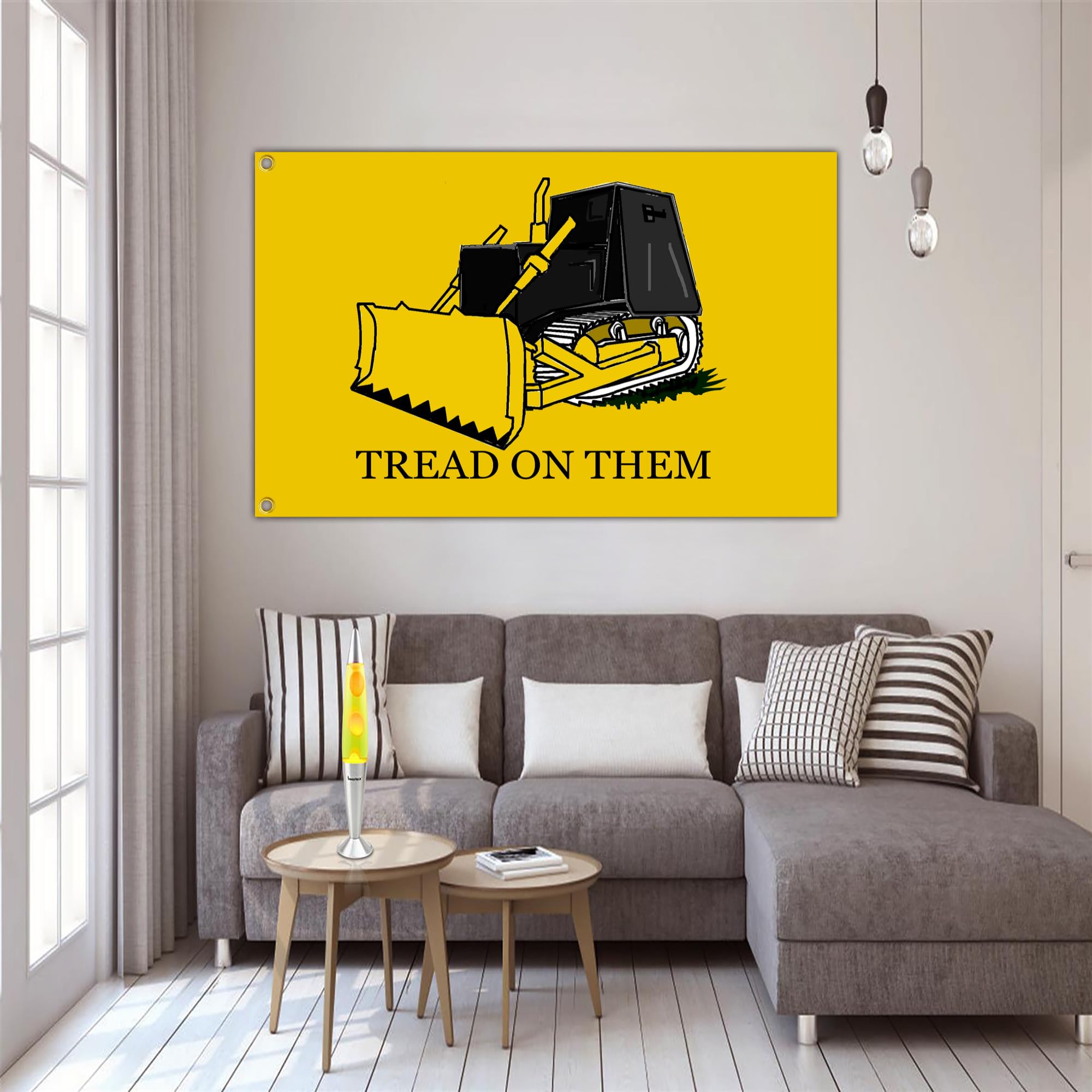 Aroxtms dorm room decor flag featuring Killdozer art