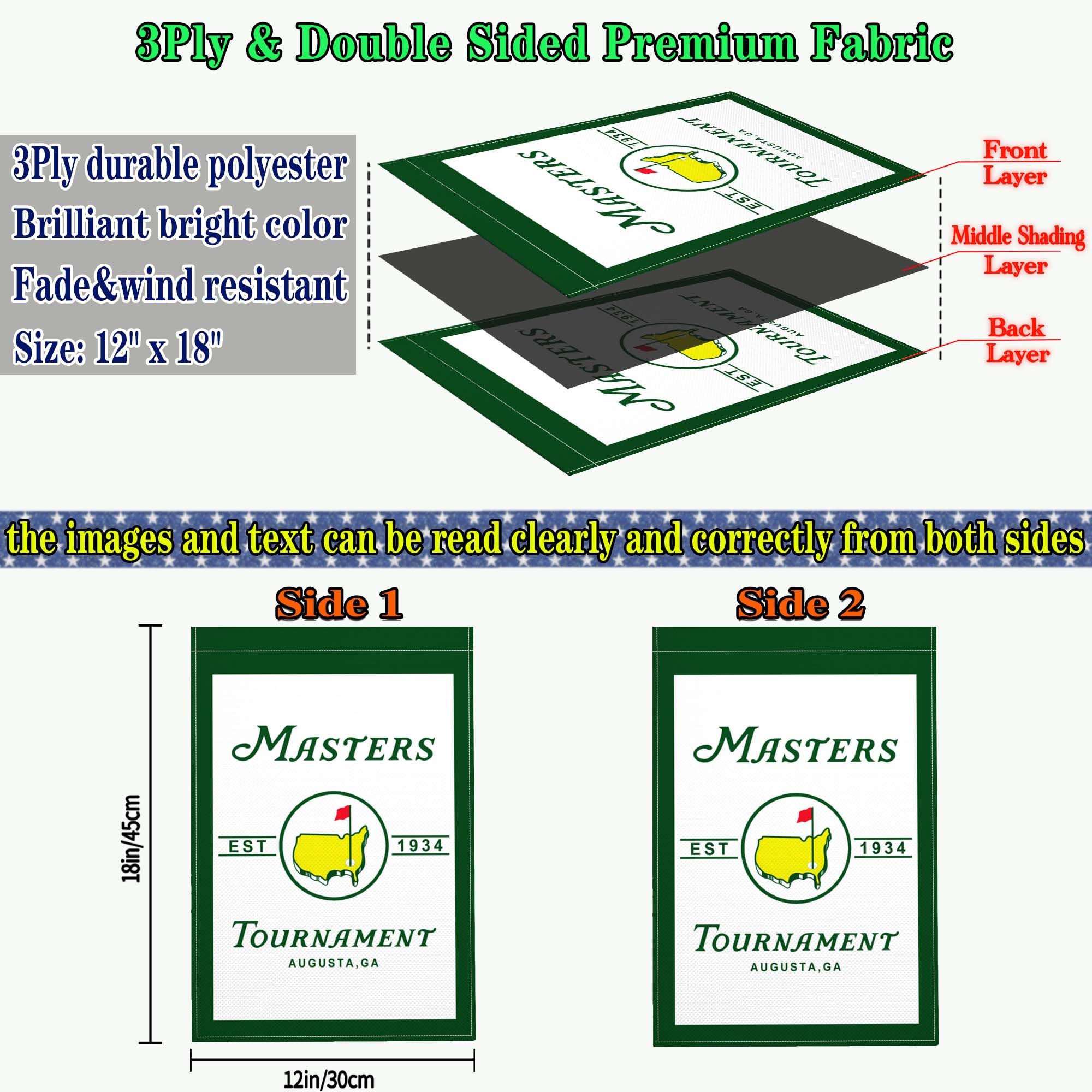 Aroxtms golf flag wall-hanging for indoor dorm or home decor