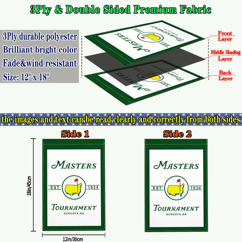 Aroxtms golf flag wall-hanging for indoor dorm or home decor