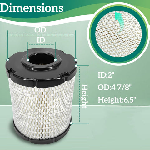 Arpisziv air filter packaging shows single-count, ready-to-install item.