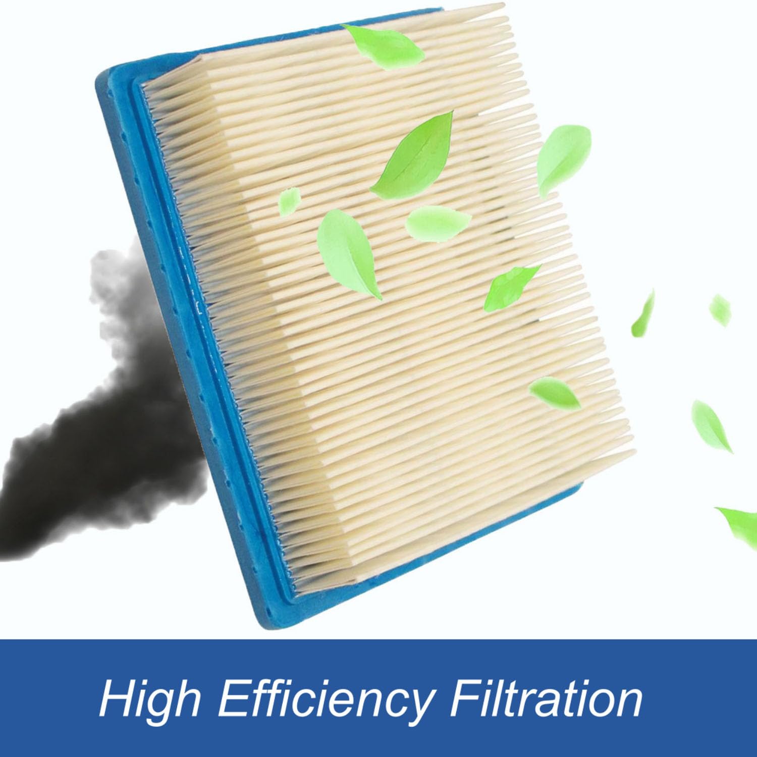 Arpisziv air filter side view demonstrates easy, tool-free installation.