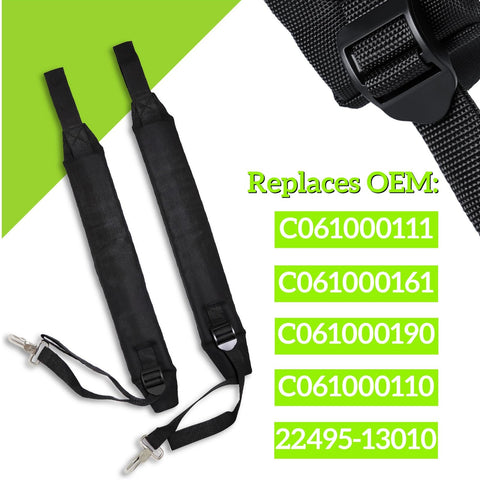 Arpisziv straps on Echo PB-265LN model highlighted for versatile replacement