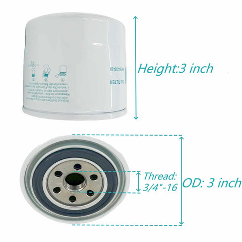 Arpisziv oil filter fits Kubota KH101 for easy maintenance.
