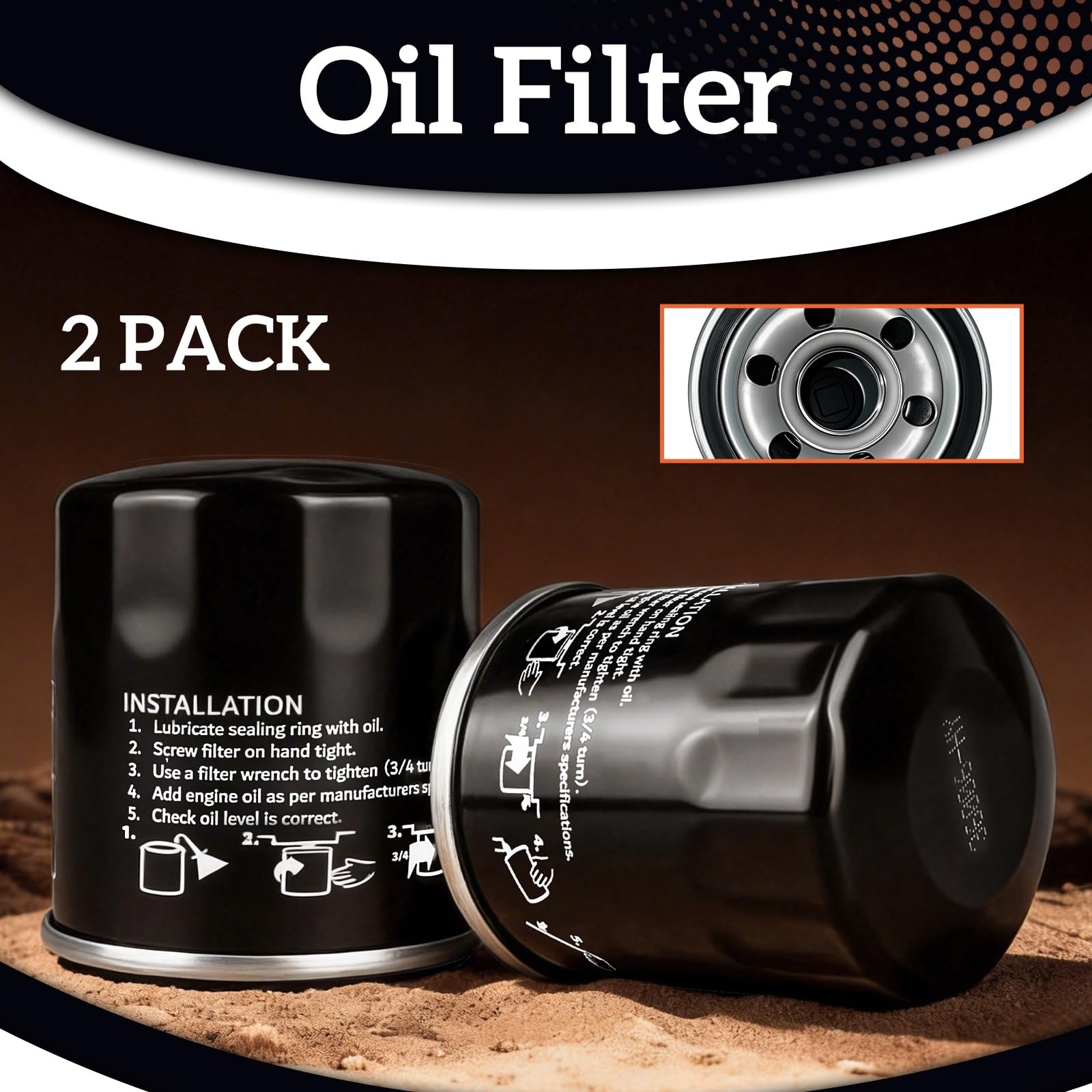 Arpisziv replacement filter 109-3321, packaging image, supports easy installation.