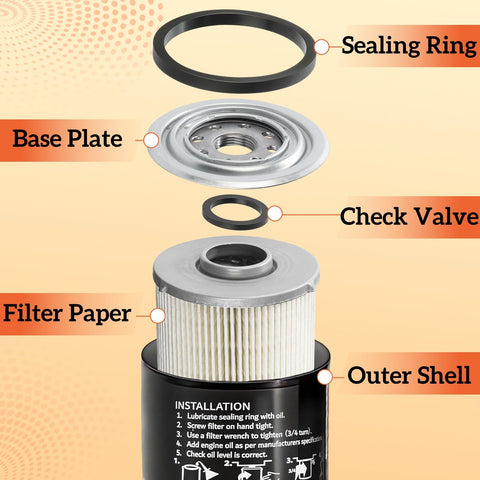 Arpisziv oil filter with part 539113466, two-pack for Husqvarna.