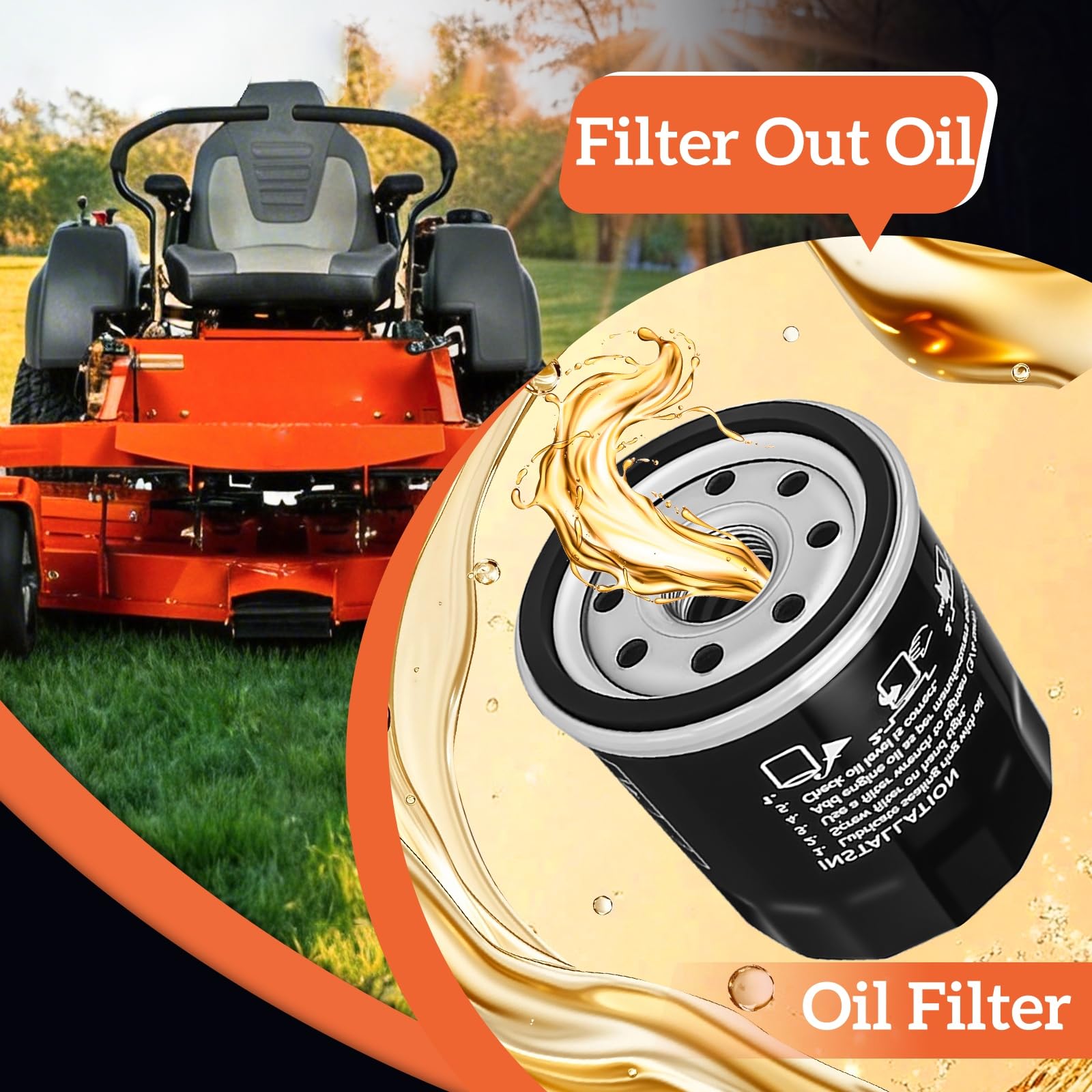Arpisziv oil filter compatibility focus, fits P-ZT54 to MZ5225 series.