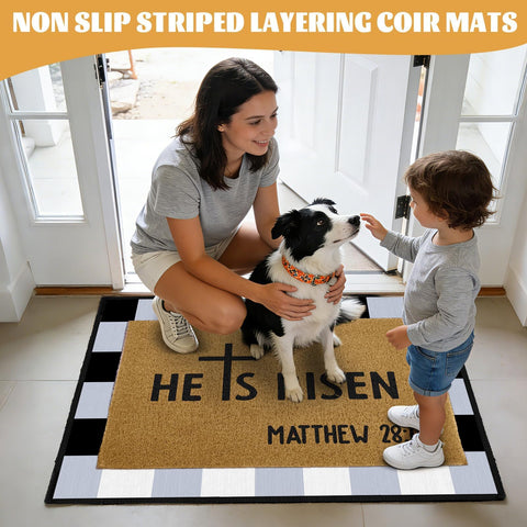 ARQRHTLY indoor outdoor entry mat set keeps entrances tidy and inviting
