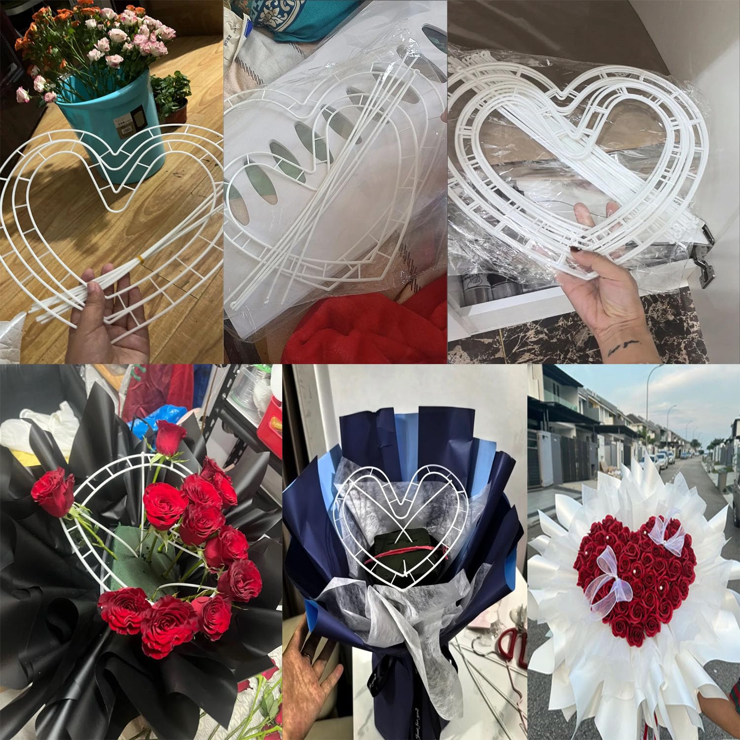 ArrErr Wedding centerpiece stand adds romantic heart motif to tables.