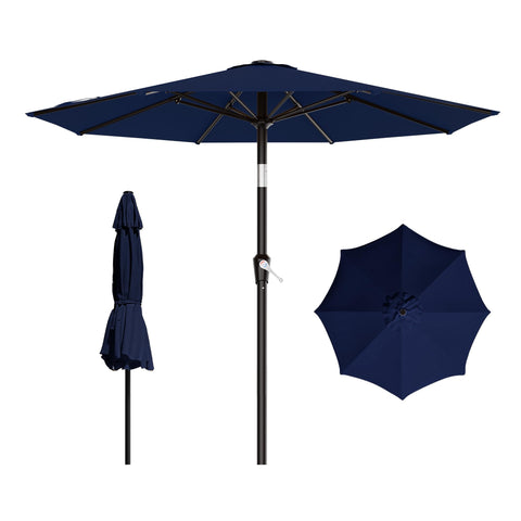 AreShark 9ft patio umbrella open-crank enables quick shade for any outdoor setup.