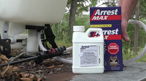 Active spring or summer Arrest Max application on growing grasses