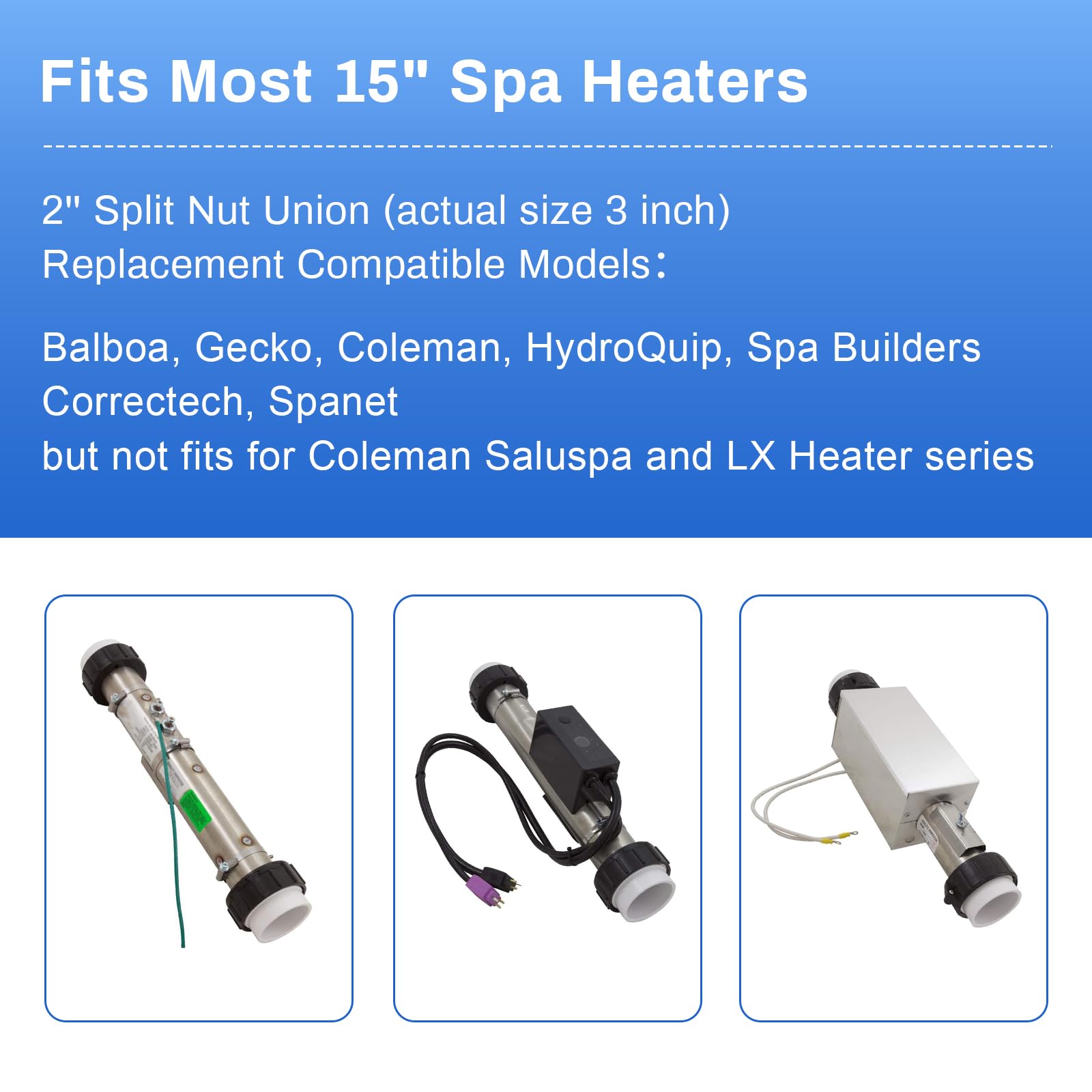 ArrogantF 2in spa heater union sealing ring improves leak prevention.