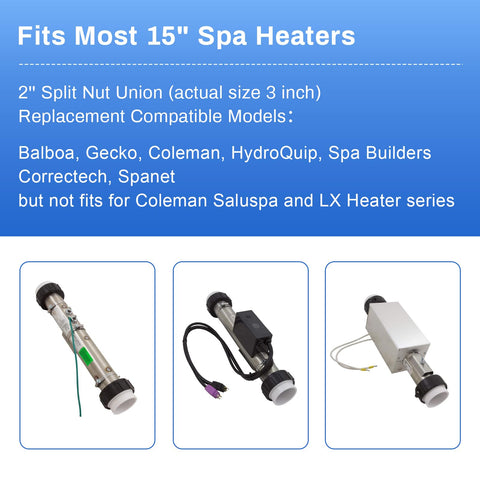 ArrogantF 2in spa heater union sealing ring improves leak prevention.