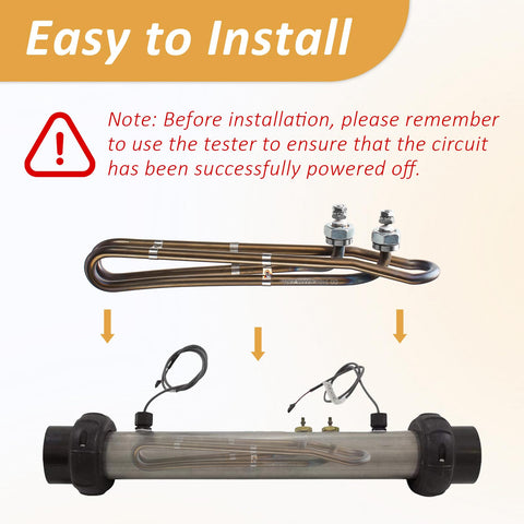 ArrogantF easy-install spa heater element for DIY replacement.