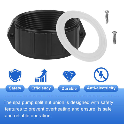 ArrogantF Gecko compatible spa heater union for easy replacement.